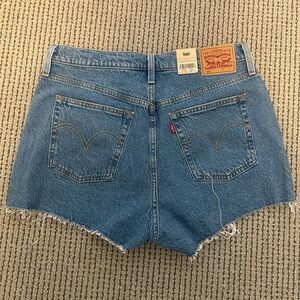 Levi's 501 Blue Denim High-Rise Cutoff Women's Shorts